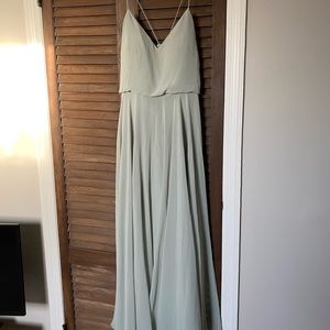 Jenny Yoo Bridesmaid Dress Inesse in Morning Mist